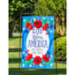 Evergreen God Bless America Floral Garden Flag - image 1