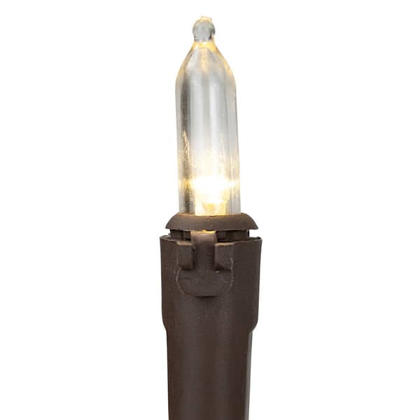 Northlight Seasonal 11.25ft. Clear Christmas Lights - Brown Wire