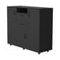 FM FURNITURE Sicilia Black Two-Door Cabinet Dresser - image 1
