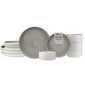 Sango Anderson Reactive Cream 12pc. Set with Plates & Bowls - image 1