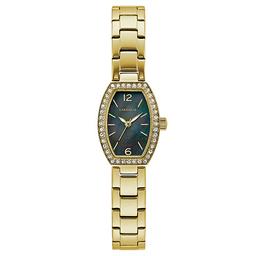 Womens Caravelle Black Mother of Pearl Dial Watch - 44L246