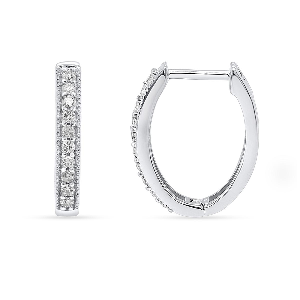 Nova Star® 0.25ctw. Lab Grown Diamond Hoop Earrings