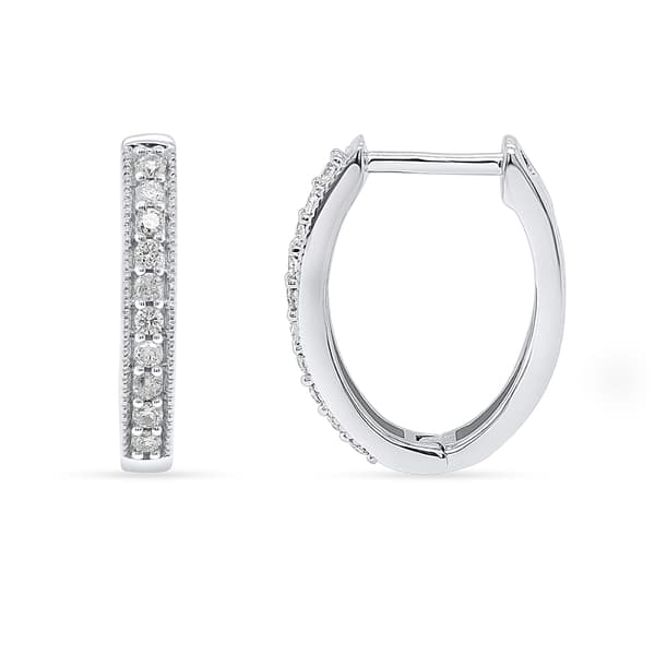 Nova Star(R) 0.25ctw. Lab Grown Diamond Hoop Earrings - image 