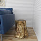 9th & Pike® Gold Fiberglass Eclectic Footstool - image 6