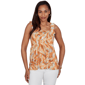 Womens Skyes the Limit Summer Spice Sleeveless Smocked Blouse - image 1