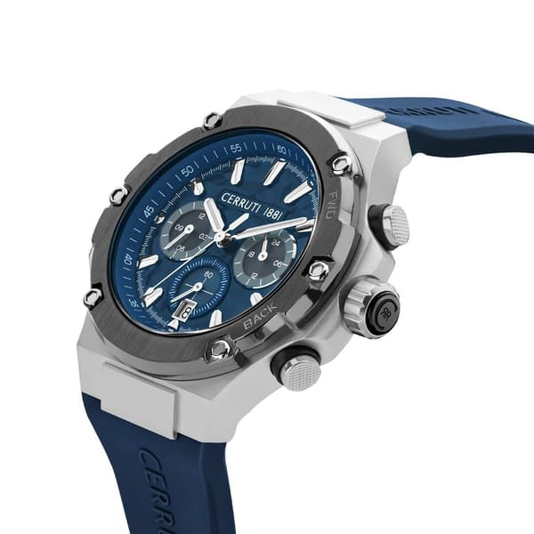 Mens Cerruti 1881 Lucardo Blue Dial/Band Watch - CIWGQ2224303