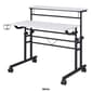 Techni Mobili Rolling Writing Desk w/ Height Adjustable Desktop - image 12