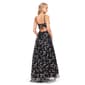 Juniors Blondie Nites Over Glitter Glitter Vine Mesh A-Line Dress - image 2