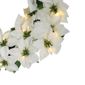 Puleo International 24in. Pre-Lit White Poinsettia Wreath - image 4