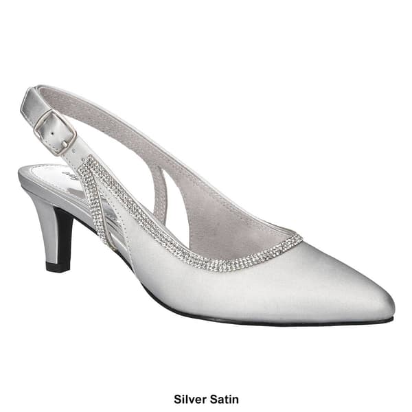 Womens Easy Street Glisten Slingback Pumps
