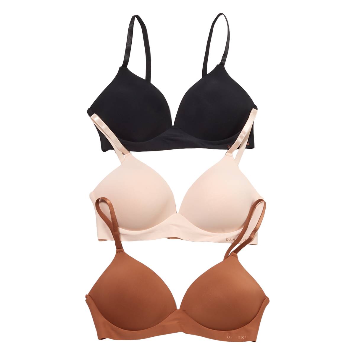 Open Video Modal for Womens Danskin 3pk. Micro Wire-Free Fashion Bra DS3930-3PKP