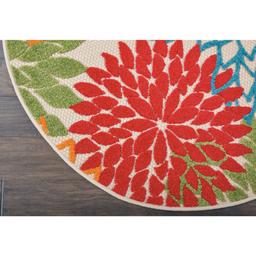 Nourison Aloha Tropical Round Rug