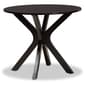 Baxton Studio Miela Two-Tone Dark Brown Wood 5pc. Dining Set - image 3