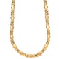 Sterling Silver Yellow Gold Plated Hugs & Kisses Collar Necklace - image 1