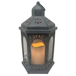 Battery Opperated Plastic Lantern w/ LED Candle