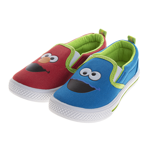 Toddler Unisex Sesame Street® Cookie & Elmo Slip On Sneakers