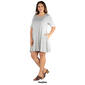 Plus Size 24/7 Comfort Apparel Knee Length Fit & Flare Dress - image 6