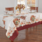 Threadmade Holiday Turkey Bordered Fall Tablecloth - image 2