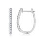 Nova Star&#40;R&#41; 1/4cttw. Lab Grown Diamond Bar Set Hoop Earrings - image 1