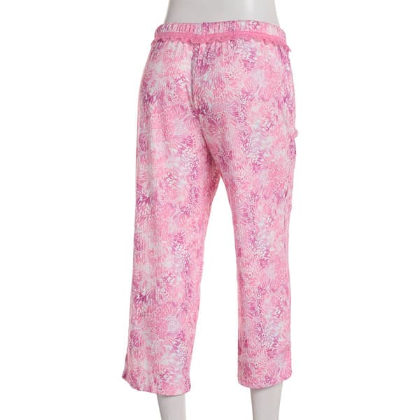 Womens Jessica Simpson Butterfly Watercolor Capri Pajama Pants
