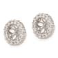 Pure Fire 14kt. White Gold Diamond 5.25mm Round Earring Jackets - image 2
