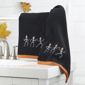 Avanti Skeletons Halloween 2pk. Embroidered Hand Towels - image 3