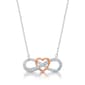 Diamond Classics(tm) 1/10ctw. Diamond Heart Ribbon Pendant - image 1