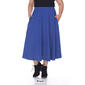 Plus Size White Mark Tasmin Flare Midi Skirt - image 10