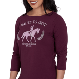 Womens Ruby Rd. Must Haves II Haute Trot Equestrian Tee