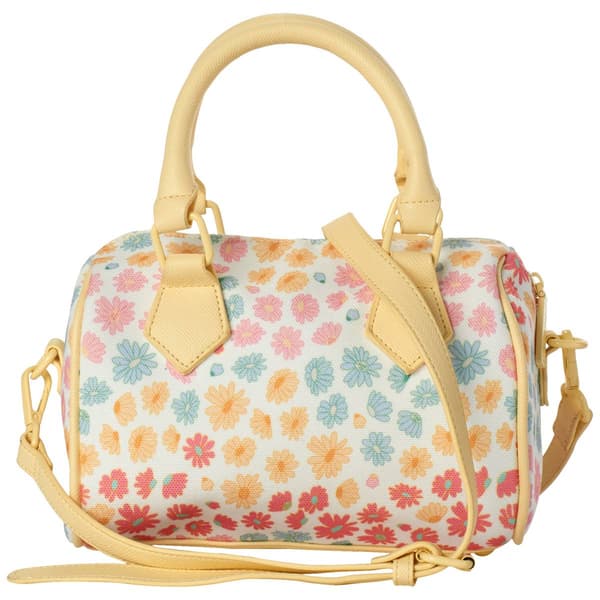 Betsey Johnson Ditsy Floral Jean Barrel Handbag