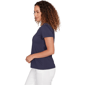 Petite Hearts of Palm Smooth Sailing Studded Keyhole Blouse - image 4