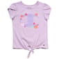 Girls (7-16) Champion® Tulip Sleeve Tie Front Floral Tee - image 2