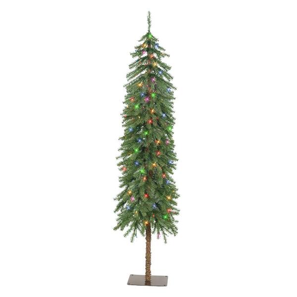Puleo International 5ft. Pre-Lit Artificial Alpine Christmas Tree - image 