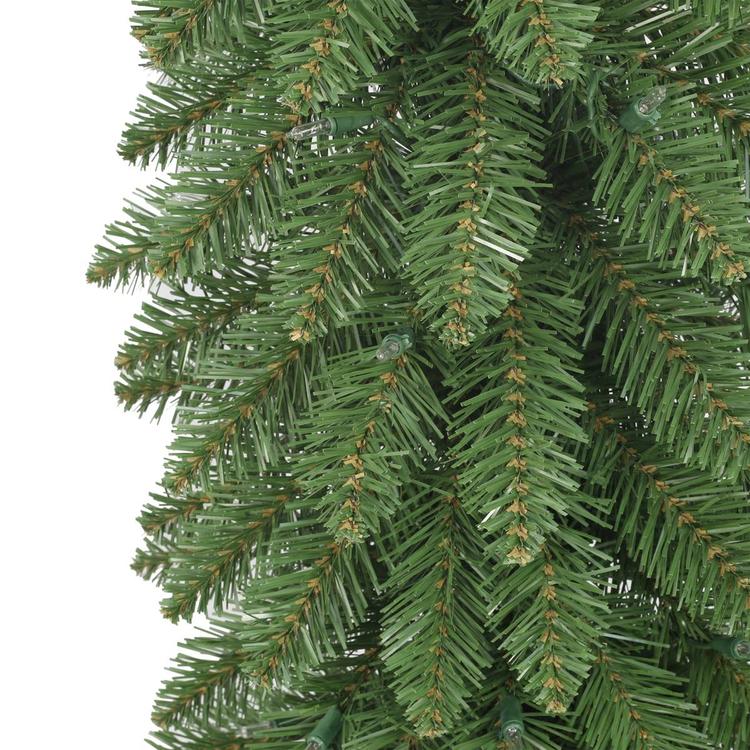 Puleo International 6ft. Pre-Lit Artificial Pencil Christmas Tree