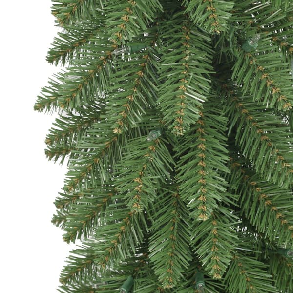Puleo International 6ft. Pre-Lit Artificial Pencil Christmas Tree