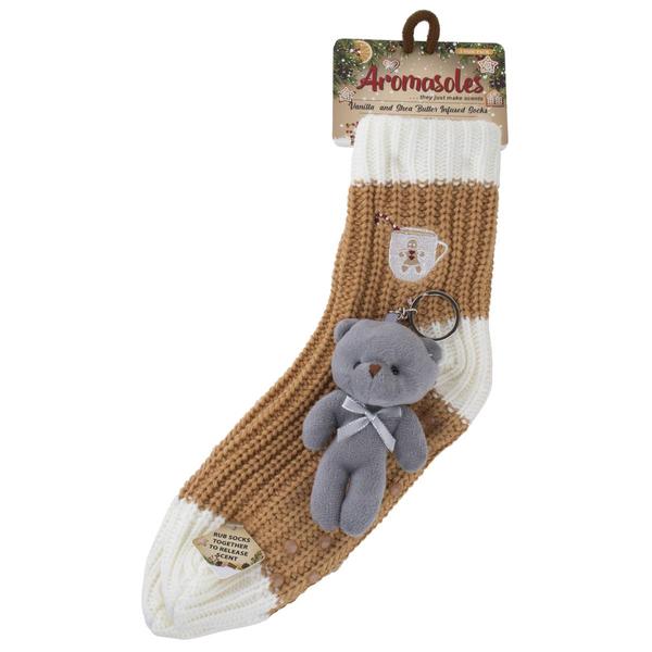 Aromasoles 2pk. Vanilla & Shea Butter Infused Mug Socks - image 