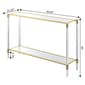 Convenience Concepts Royal Crest 2-Tier Glass Console Cart - image 4