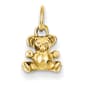 Unisex Gold Classics&#40;tm&#41; 14kt. Polished Teddy Bear Charm - image 1