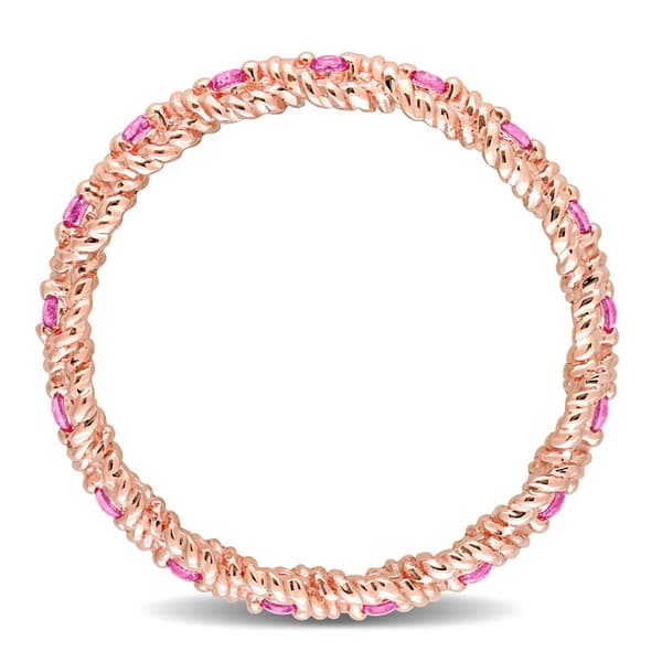 Gemstone Classics™ 1/5ctw. Rose Sapphire 10kt. Rose Gold Ring