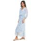 Womens Harlow & Rose 3/4 Sleeve Floral Chiffon Maxi Dress - image 4