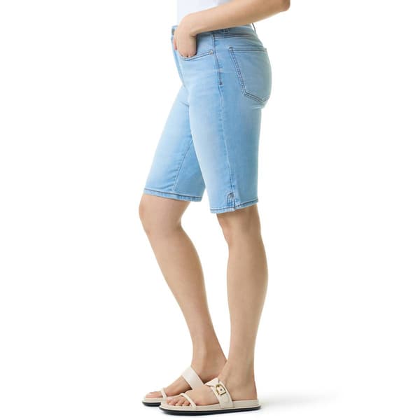 Womens Gloria Vanderbilt Amanda Whiskered Denim Bermuda Shorts