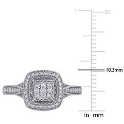 Diamond Classics™ 10kt. White Gold 1/3ct. Diamond Engagement Ring