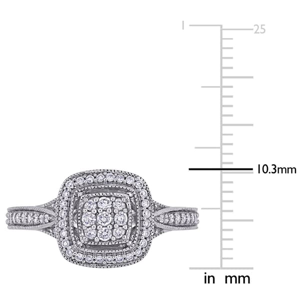 Diamond Classics™ 10kt. White Gold 1/3ct. Diamond Engagement Ring