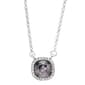 Athra Smokey Grey Crystal Cushion Pendant Necklace - image 1