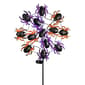Evergreen 44" Blinking Solar Purple Spider Web Garden Stake - image 2