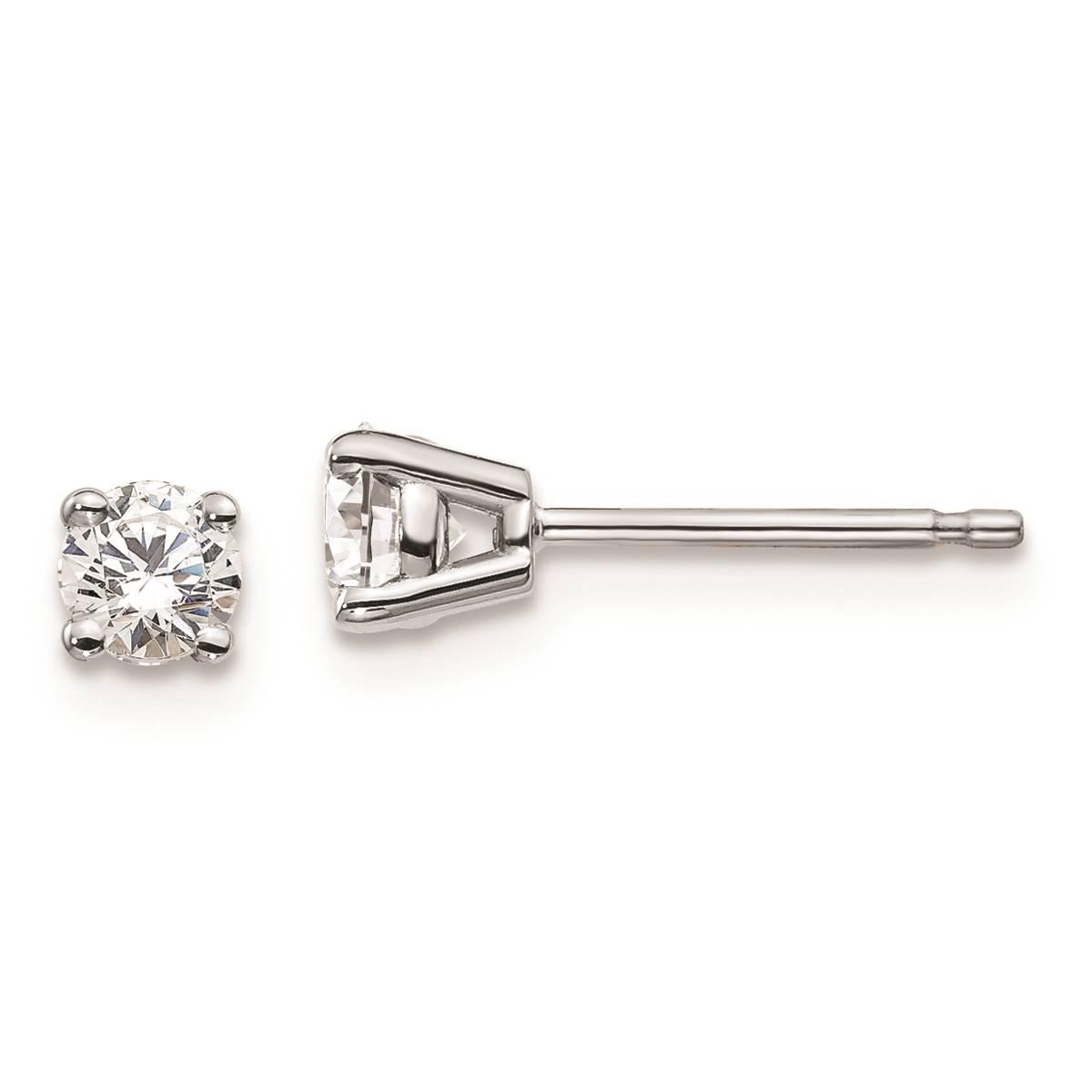 Pure Fire 14kt. White Gold 4-Prong 3/8ctw. Diamond Stud...