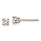 Pure Fire 14kt. White Gold 4-Prong 3/8ctw. Diamond Stud Earrings - image 1