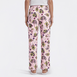 Womens SpongeBob & Patrick Phone Cords Velour Pajama Bottoms