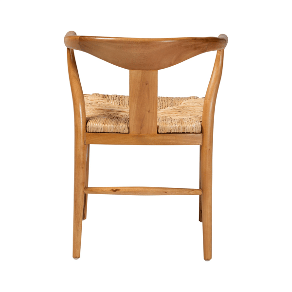 bali & pari Fika Dining Chair with Woven Seagrass Seat