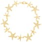 Gold Plated Cubic Zirconia Starfish Link Bracelet - image 1